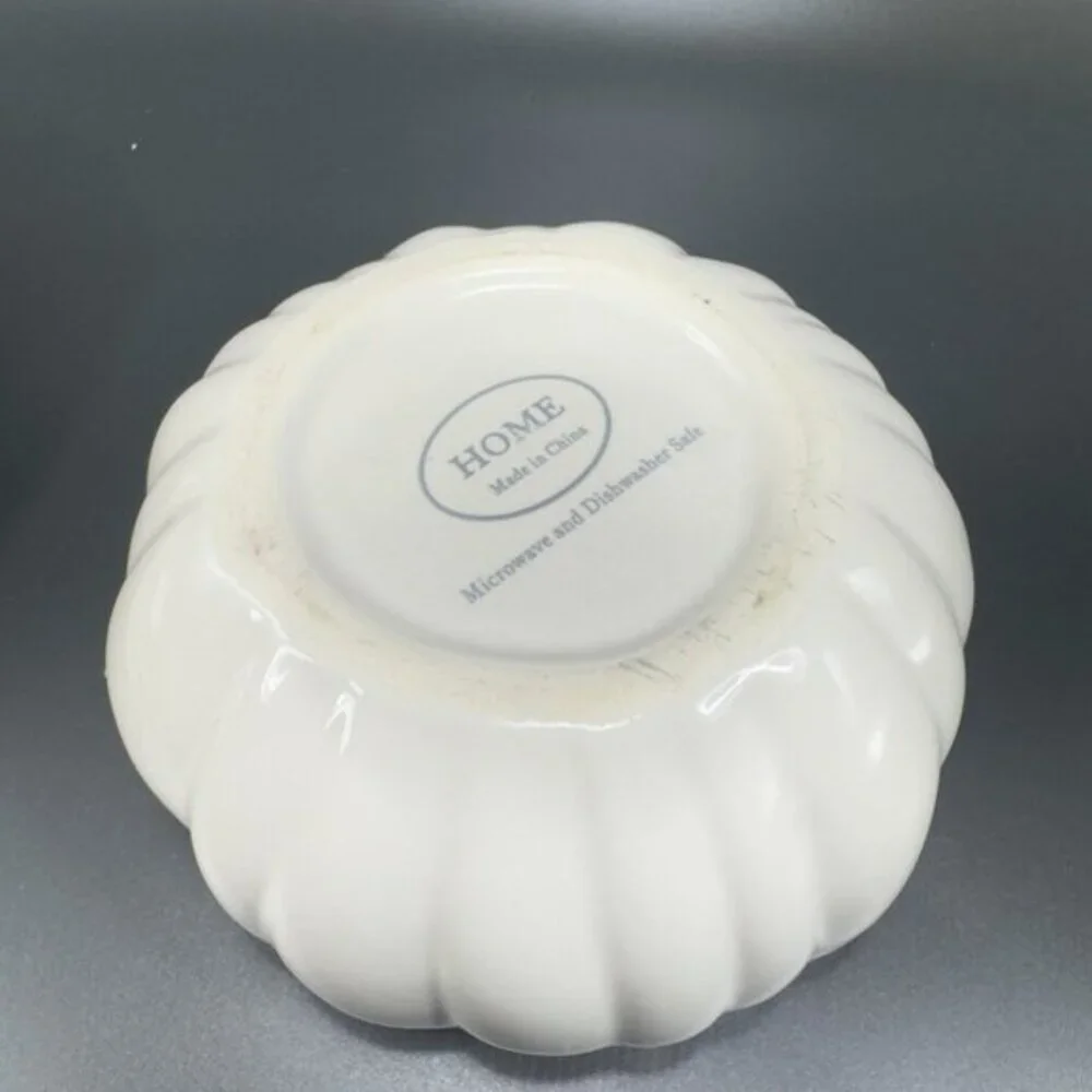 Home Interiors Stoneware Ceramic Pumpkin Shape Canister Cookie‎ Jar Container